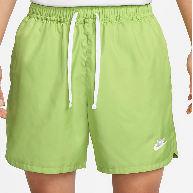 Men's Nike Sportswear Sport Essentials Solid Color Lacing Straight Sports Shorts Green DM6830-332