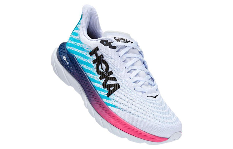 (WMNS) HOKA ONE ONE Mach 5 'White Scuba Blue' 1127894-WSBB