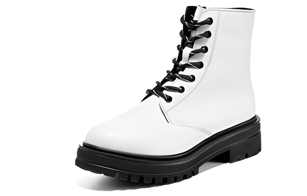 (WMNS) Skechers Modern Comfort Winter 'White Black'  167557-WHT