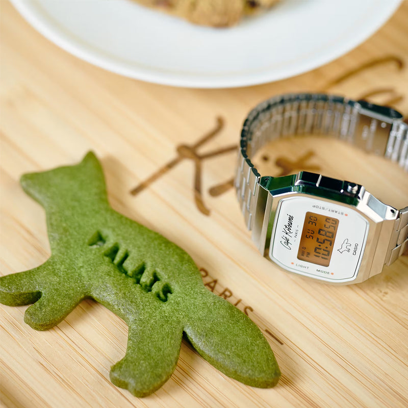 (WMNS) CASIO X Caf Kitsun Digital 'Silver' A168WECK-7A