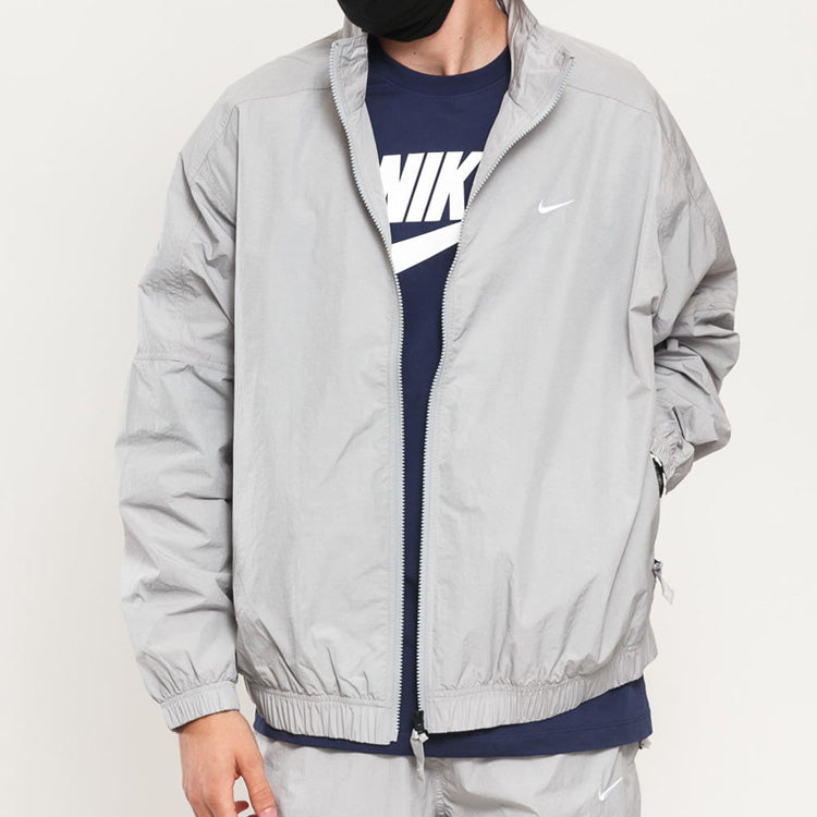 Men's Nike NRG Track Zipper Gray Jacket CD6543-051