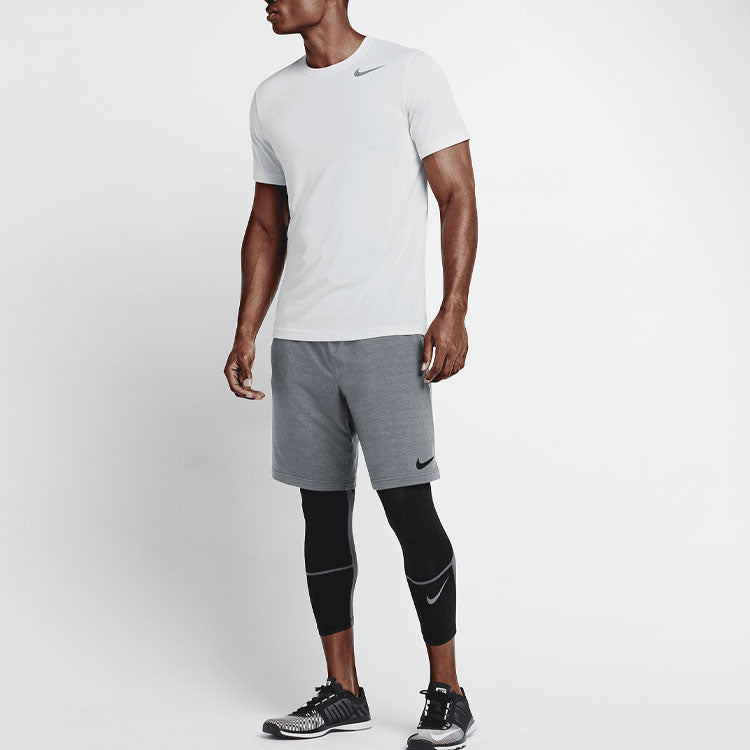 Nike Dry Fit Fleece Training Shorts 'Cool Grey Black' 817418-065