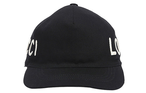 (WMNS) Gucci Love Logo Embroidered Hat 'Black' 478948-3HD05-1000