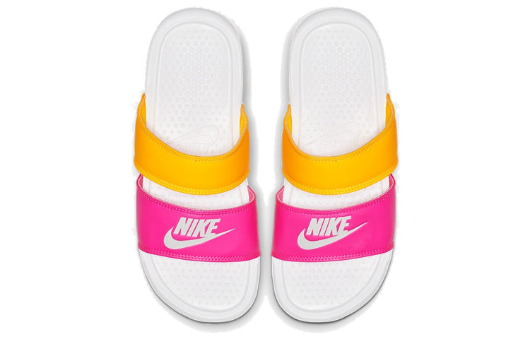 (WMNS) Nike Benassi Duo Ultra Slide 'Metallic Summit White' 819717-102