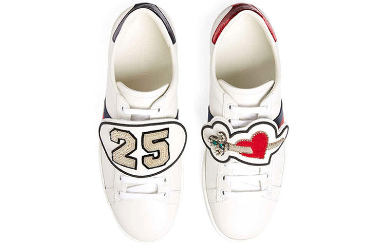 (WMNS) Gucci Ace Series Stripe Sports Shoe' White' 481151-DOPH0-9070