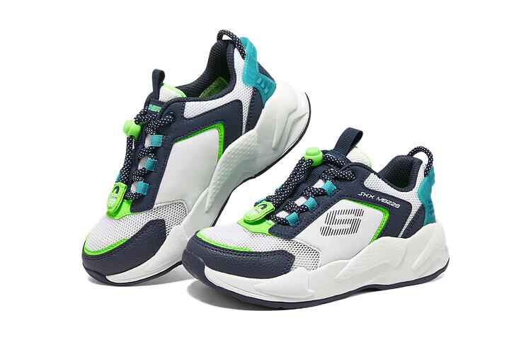 (GS) Skechers Ultrasurge 'White Navy' 405256L-WNV