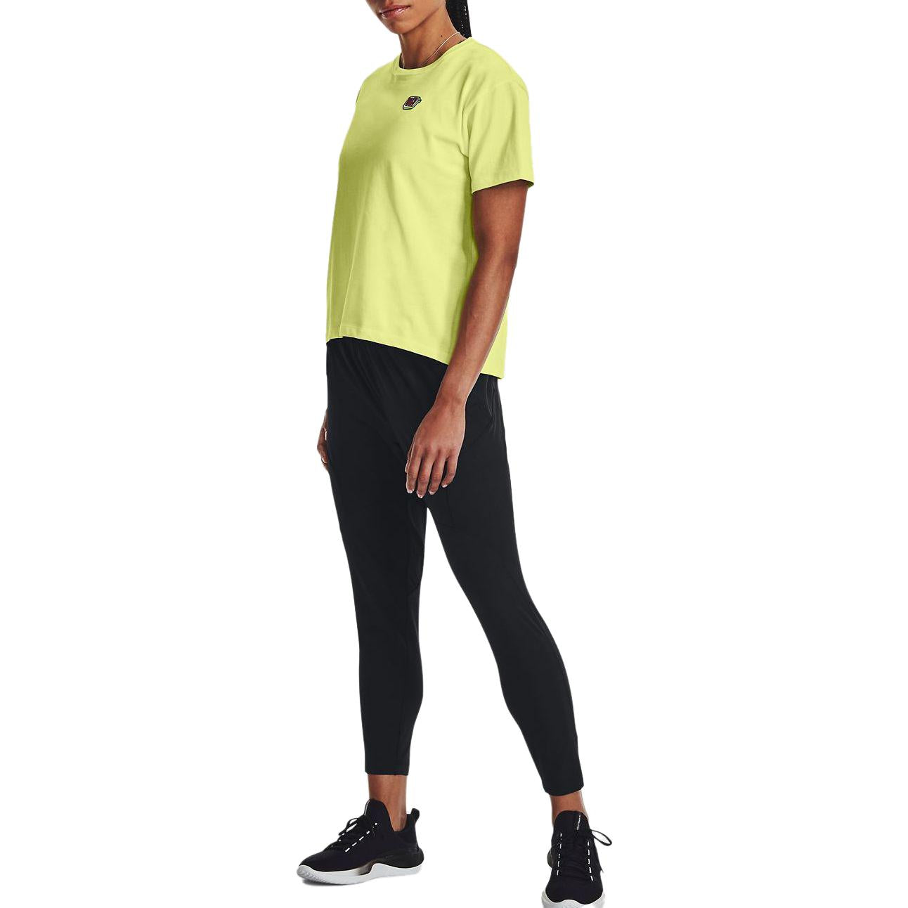 (WMNS) Under Armour Heavyweight Graphic T-shirt 'Yellow' 1376743-391