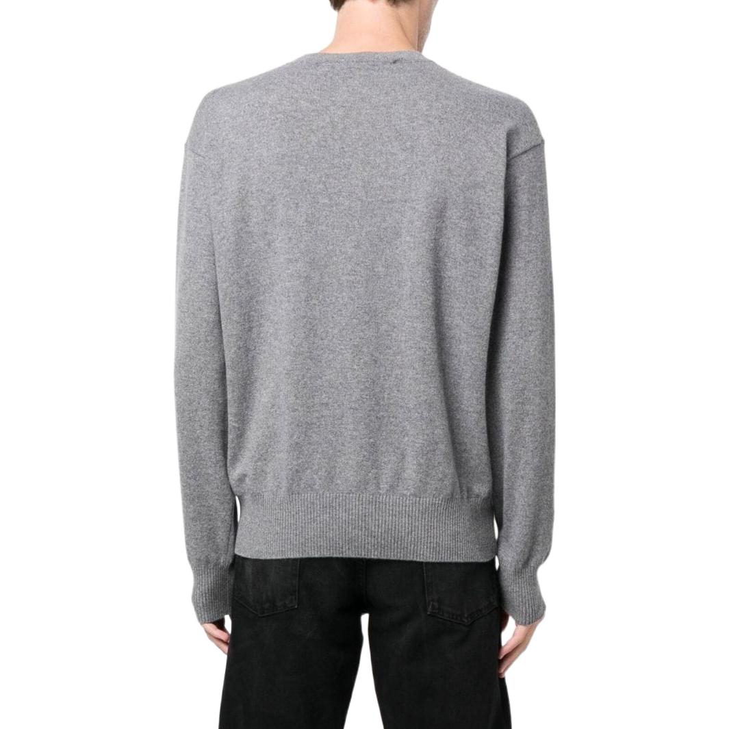 Off-White Embroidered Logo Crew Neck Jumper OMHE109C99KNI0020808