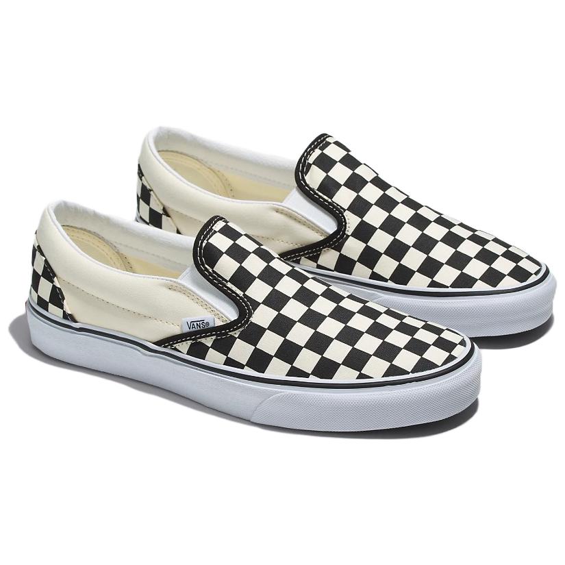 Vans Classic Slip-On Wide Checkerboard 'White Black' VN0A4BHOTYQ