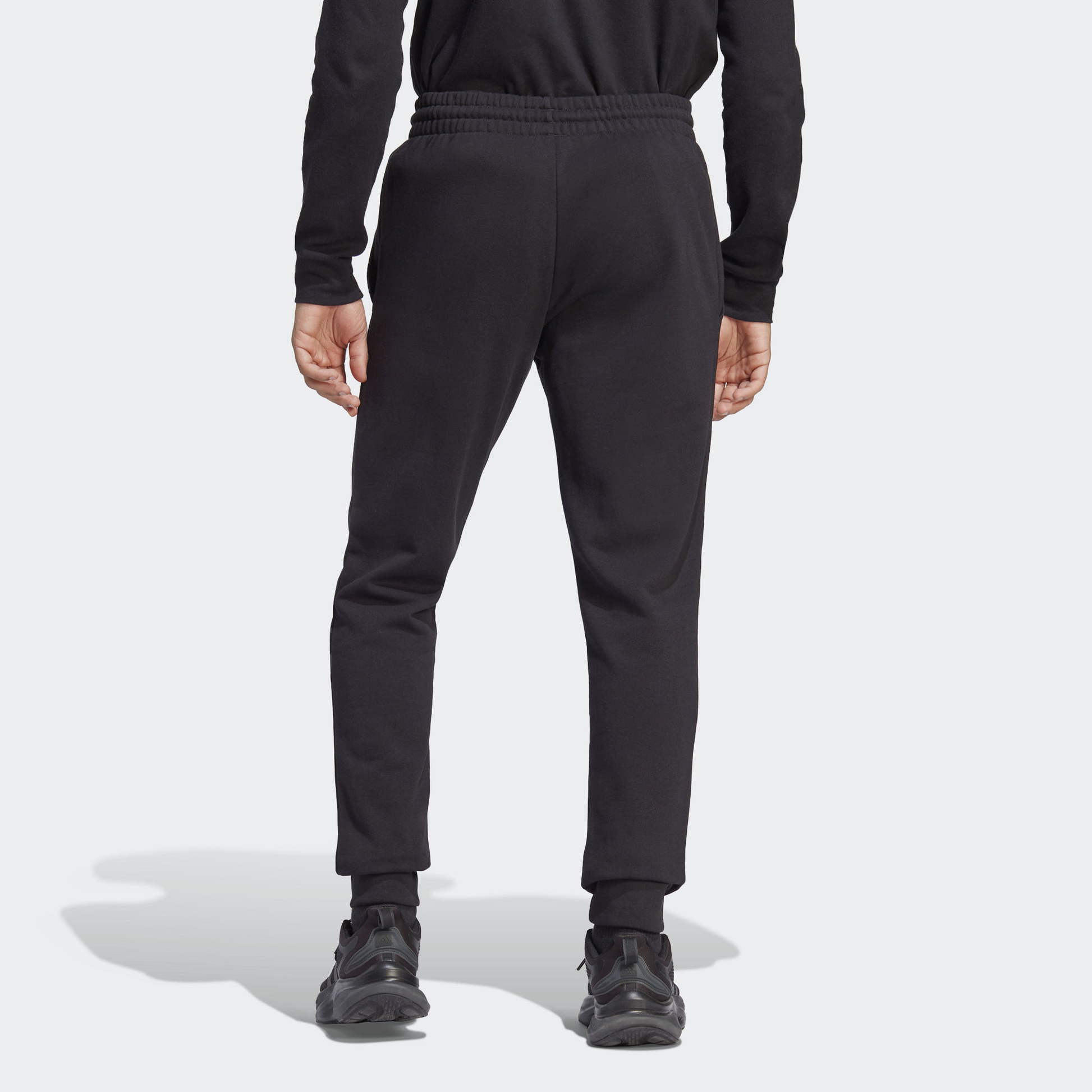 adidas Essentials French Terry Tapered Cuff Joggers 'Black' HA4347