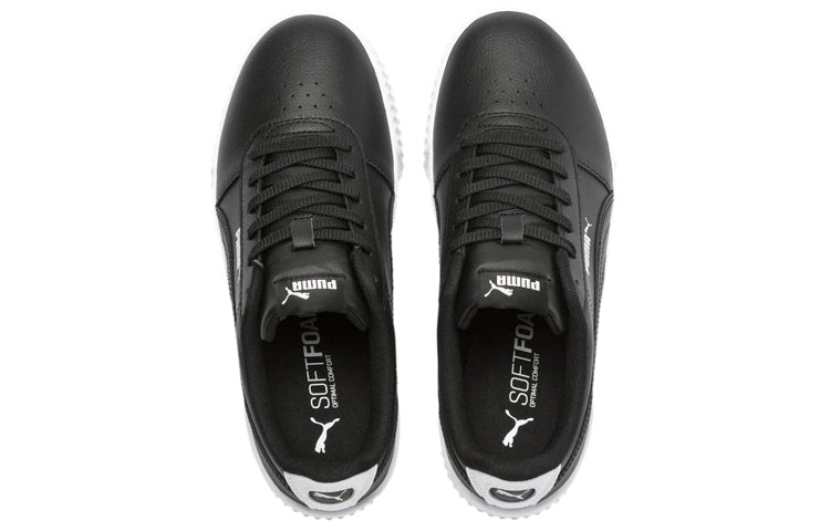 (WMNS) PUMA Carina Leather 'Black White' 370325-22