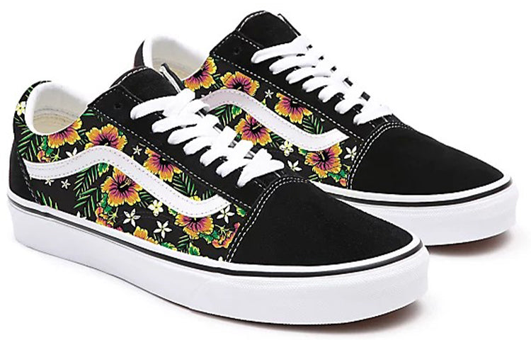 Vans Customs Garden Floral Old Skool Shoes Black VN0A3CST011
