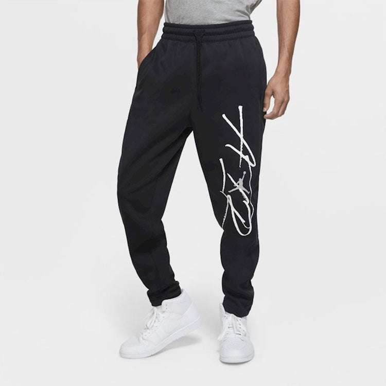 Air Jordan Casual Printing Basketball Sports Long Pants Black CK6803-010