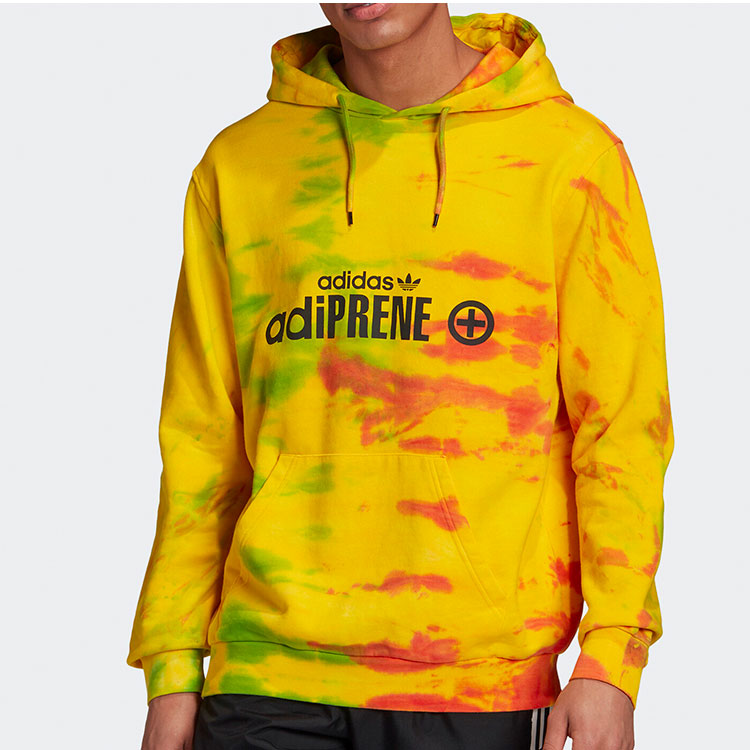 adidas originals logo Printing Tie Dye Yellow GD6002