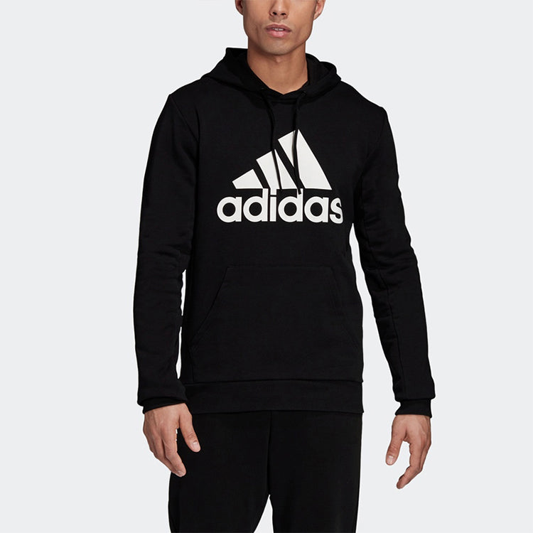 adidas MH BOS PO FT Casual Sports Hooded Sweater Men Black GC7343