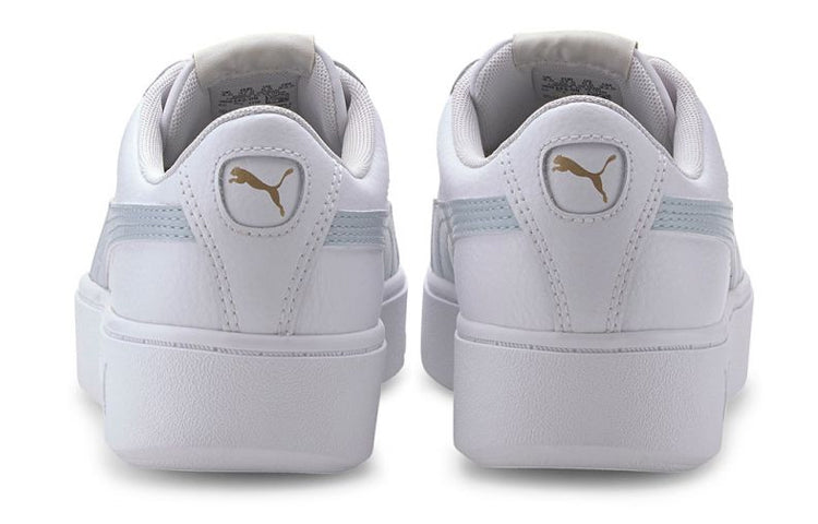 (WMNS) PUMA Vikky Stacked Casual Board Shoes White/Blue 369143-09