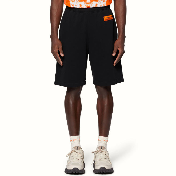 HERON PRESTON Logo Shorts 'Black' HMCI007C99JER0011000