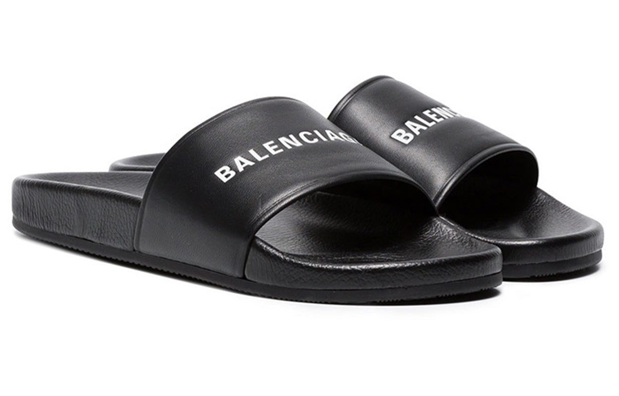 Balenciaga Logo Slide 'Black' 506347WAL001006