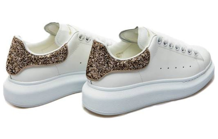 (WMNS) Alexander McQueen Oversized Sneaker 'White Calico Glitter' 718239WICYG9593