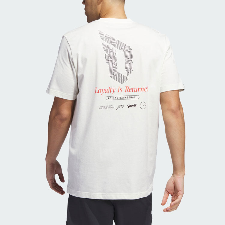 adidas Damian Lillard Graphic Tee 'White' II7790