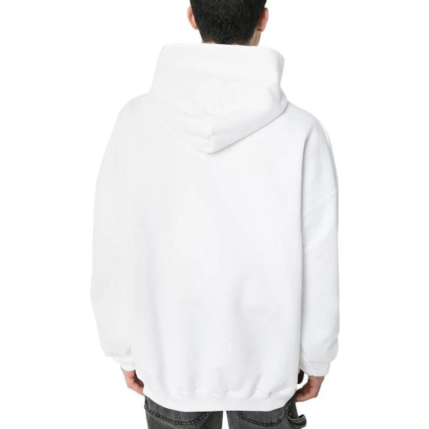 Balenciaga Uniform Logo Print Hoodie 'White' 620973TIV809000