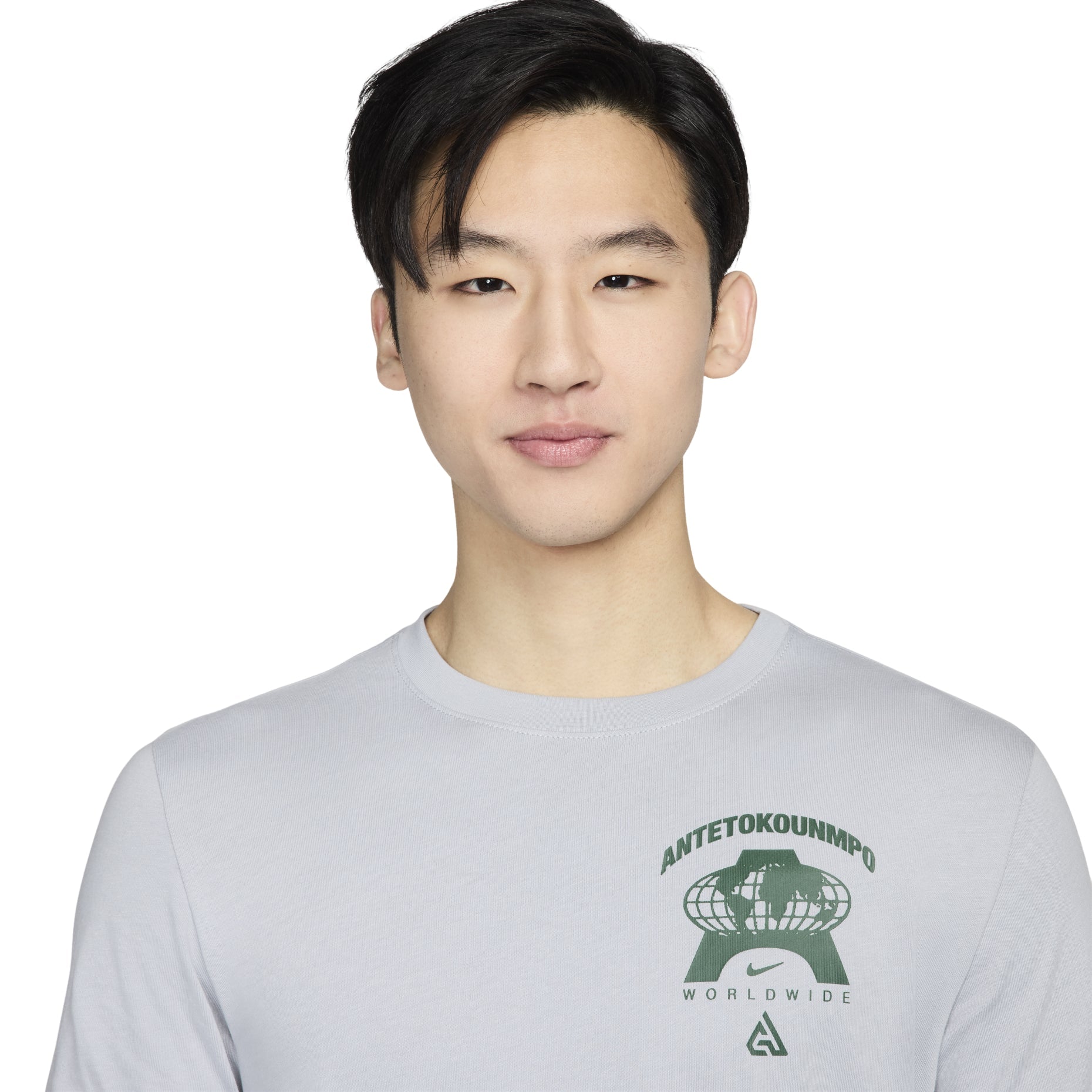 Nike Giannis Graphic T-shirt Asia Sizing 'Grey' FV8409-012