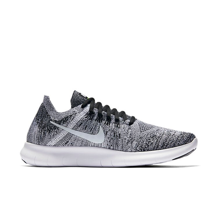 (WMNS) Nike Free RN Flyknit 'Black White' 880844-003