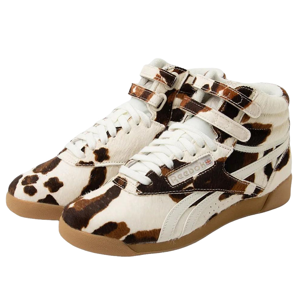 (WMNS) Reebok Freestyle Hi 'Cow' 100263870