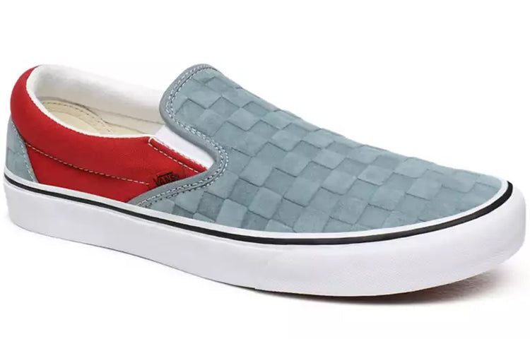 Vans Deboss Checkerboard Classic Slip-On 'Blue Red' VN0A4U38WS6