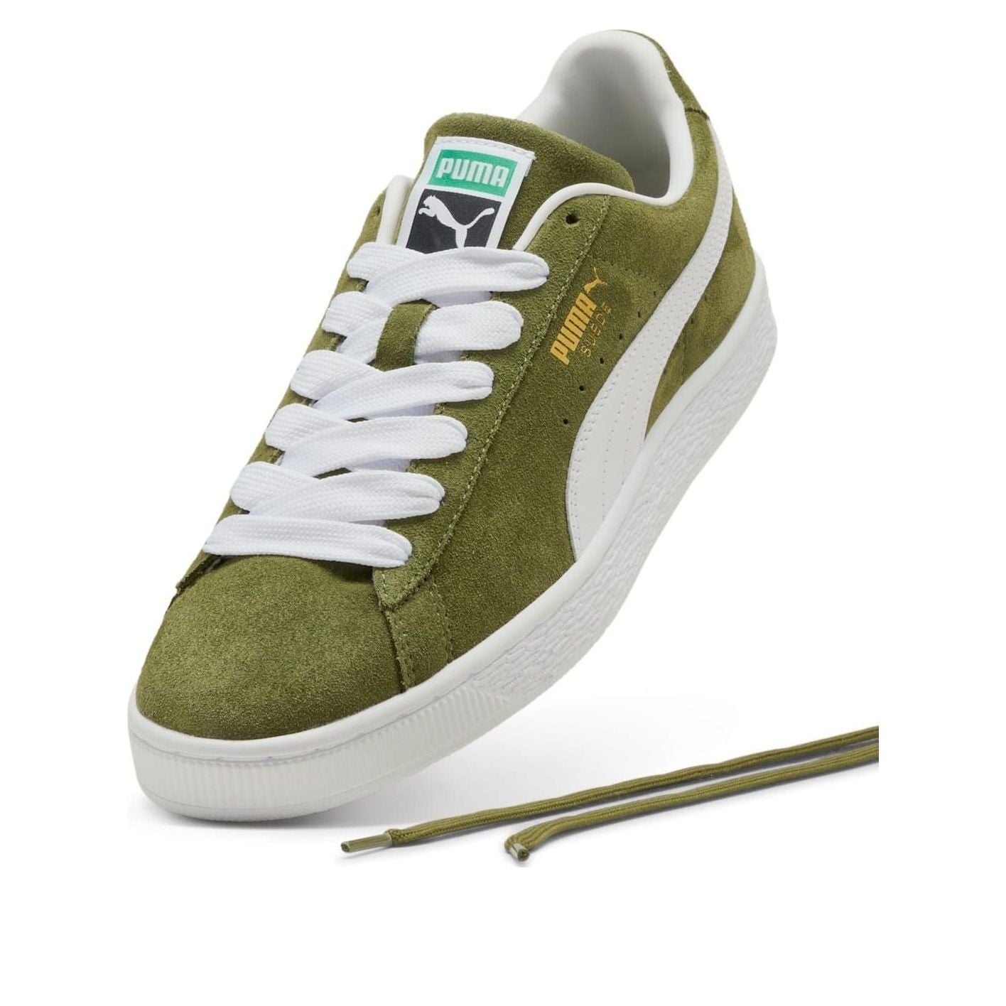 (WMNS) PUMA Suede Classic 'Olive Green White' 400775-36