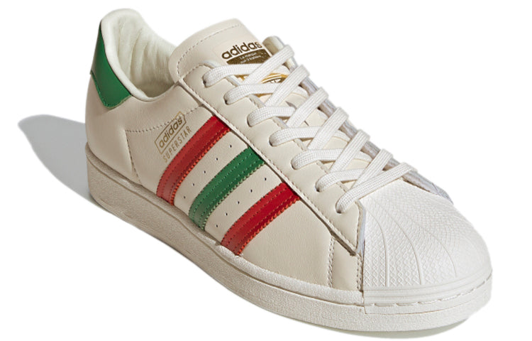 adidas Originals Superstar Shoes 'Off White Scarlet Green' FZ5435