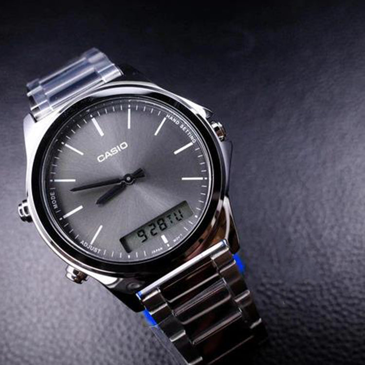 Casio Dress Analog-Digital Watch 'Steel Grey Silver' MTP-VC01D-8E