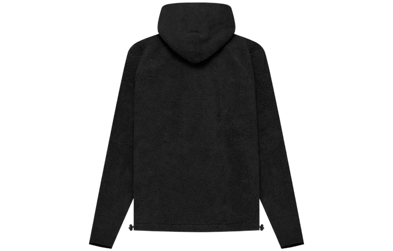 Fear of God Essentials SS22 Polar Fleece Half Zip Hoodie 'Iron' FOG-SS22-396