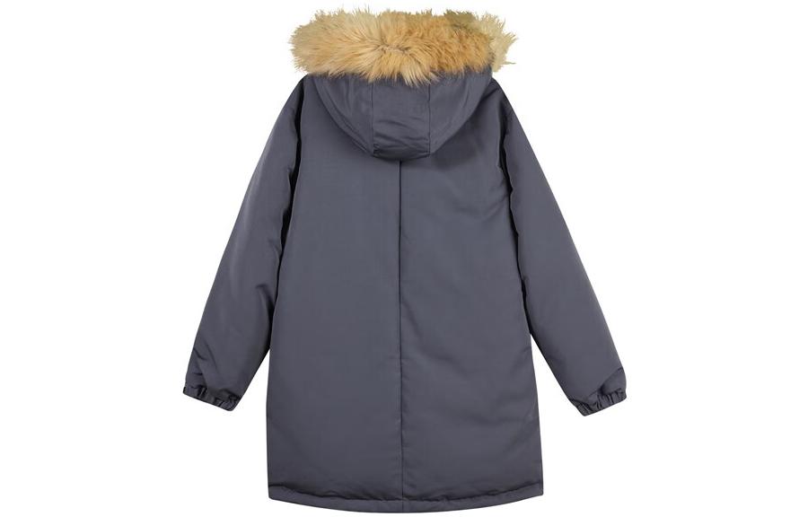 Skechers Lifestyle Series Long Down Jacket 'Black' L422M098