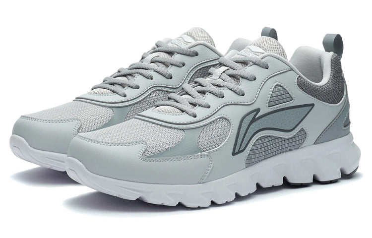 Li-Ning Basic Running Shoes 'Grey White' ARSR059-4