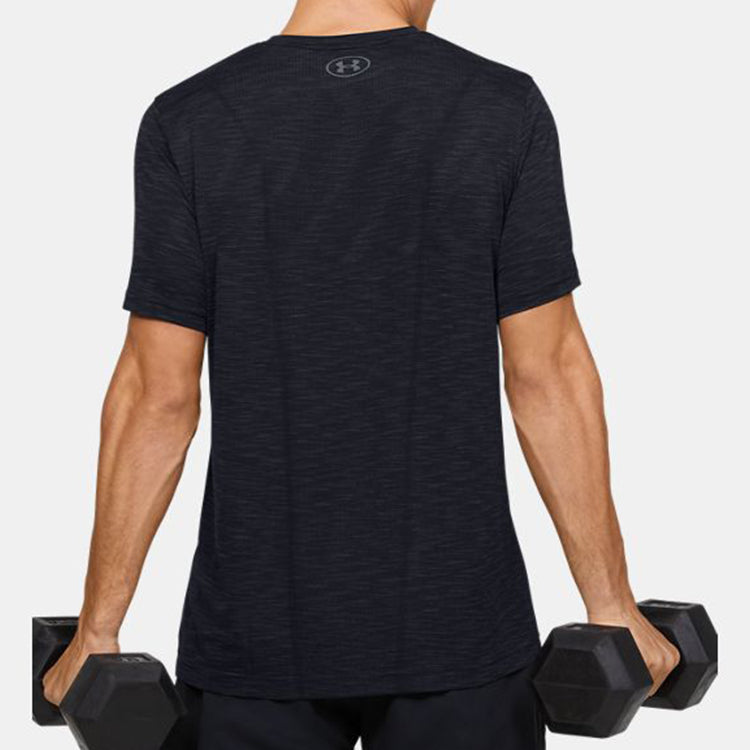 Men's Under Armour UA Seamless SS Training Sports Short Sleeve Black 1347751-001