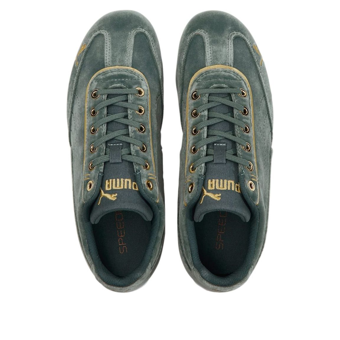 (WMNS) PUMA Speedcat Velvet 'Balsam Green' 306956-02