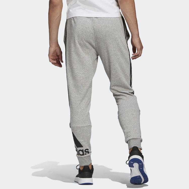 adidas Logo Printing Contrasting Colors Bundle Feet Sports Pants Gray GK8964
