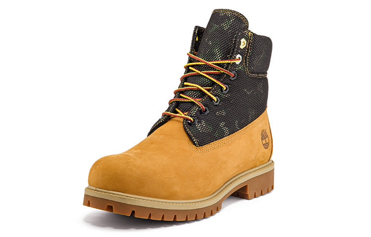 Timberland Heritage 6 Inch Boot 'Wheat Nubuck with Camo' A2KJZW