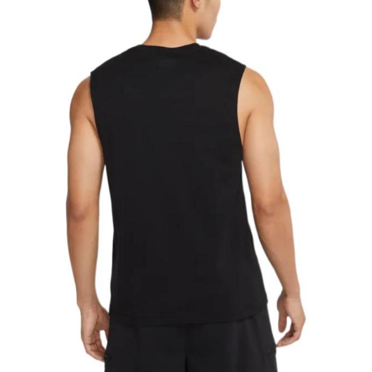 Air Jordan Dongdan Logo Printing Sleeveless Training Black Vest DV6277-010