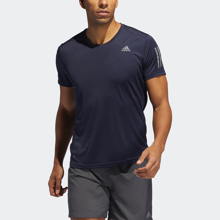 adidas OWN THE RUN TEE Running Sports Short Sleeve Blue EK2854