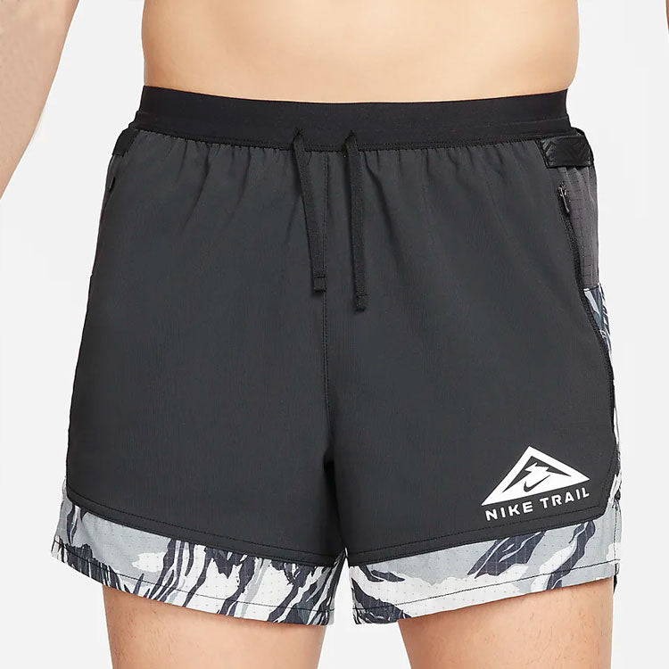 Men's Nike Dri-FIT Flex Trail Running Sports Black Shorts DM4653-010