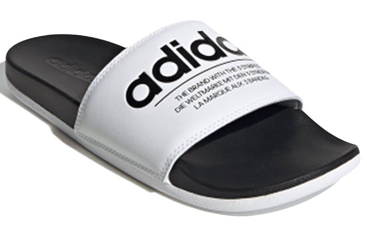 adidas neo Adilette Comport 'Black White' FX4287