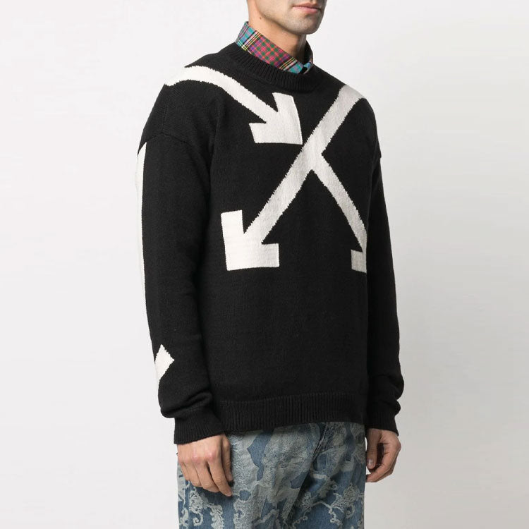 Off-White SS21 Arrow Pattern Printing Black OMHA036S21KNI0021001