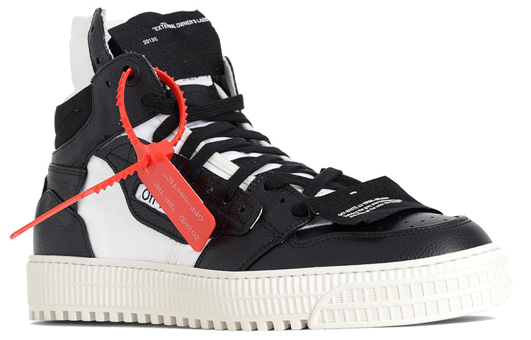 Off-White Off-Court High-Top Skate shoe Black/Yellow OMIA065S198000161001