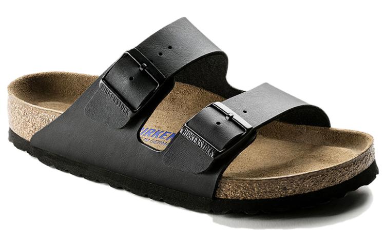 Birkenstock Arizona Soft Footbed Birko-Flor Narrow Fit 'Black' 0551253