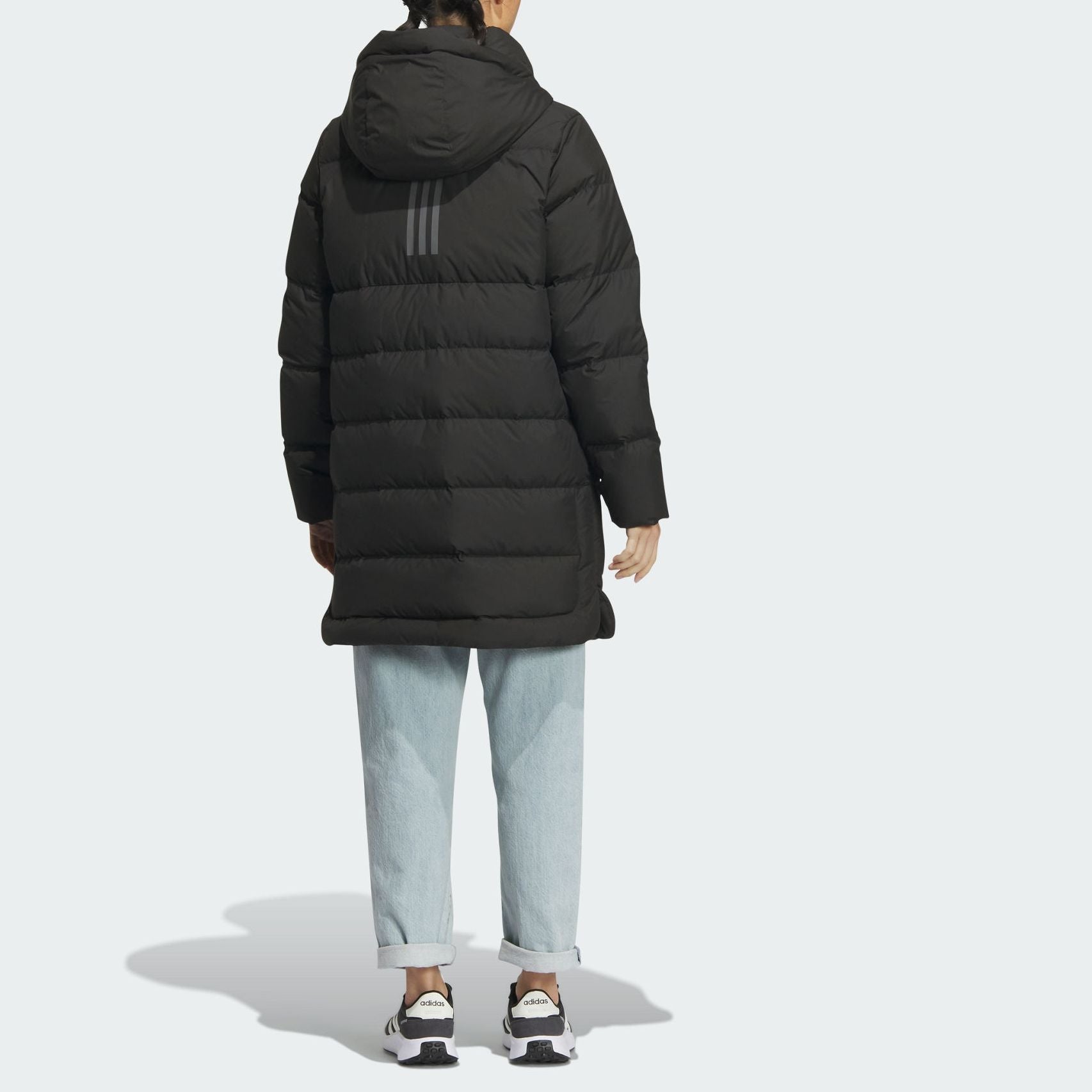 (WMNS) adidas Mid Length Down Jacket 'Black' IL8938