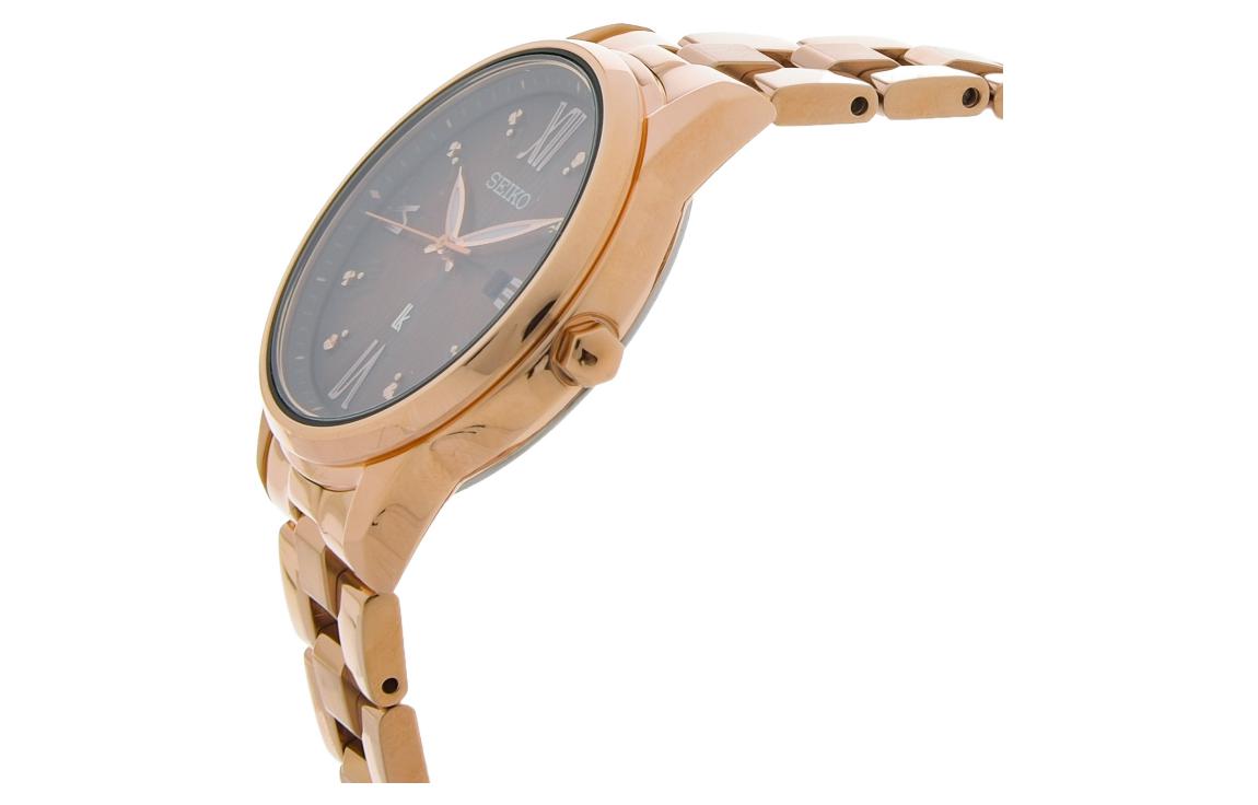 SEIKO Lukia Series Waterproof Quartz Gold/Black SUT366J1
