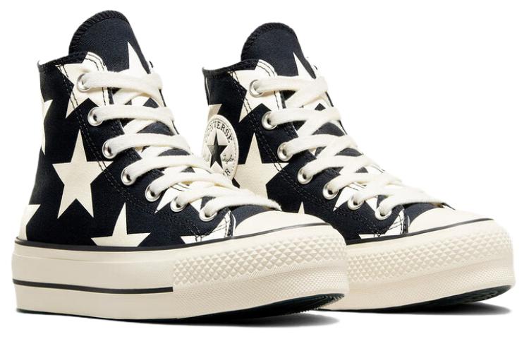 (WMNS) Converse Chuck Taylor All Star Lift Platform Large Stars High 'Black White' A09903C