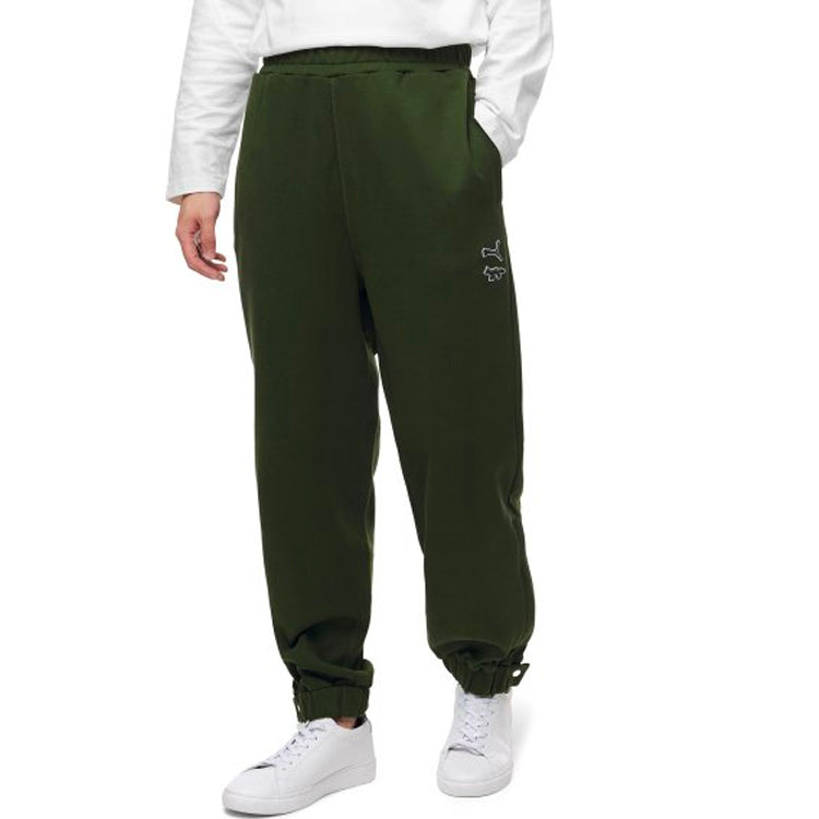 PUMA x Maison Kitsune Sweatpants 'Green' 532326-94